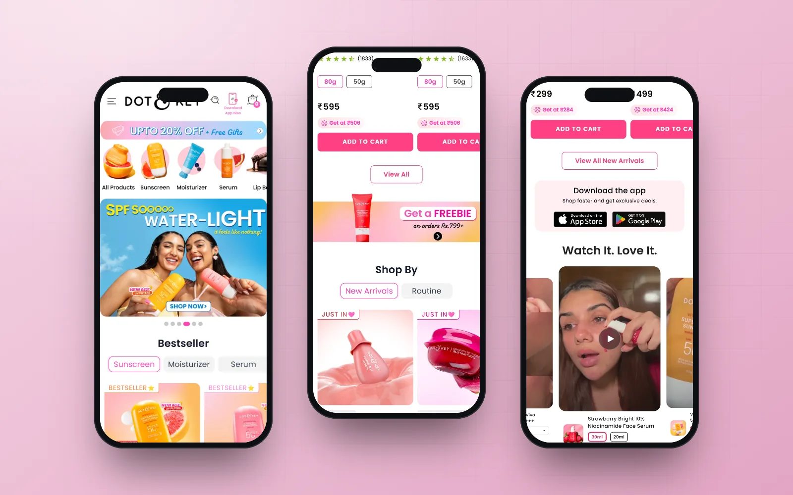 Dot & Key on mobile