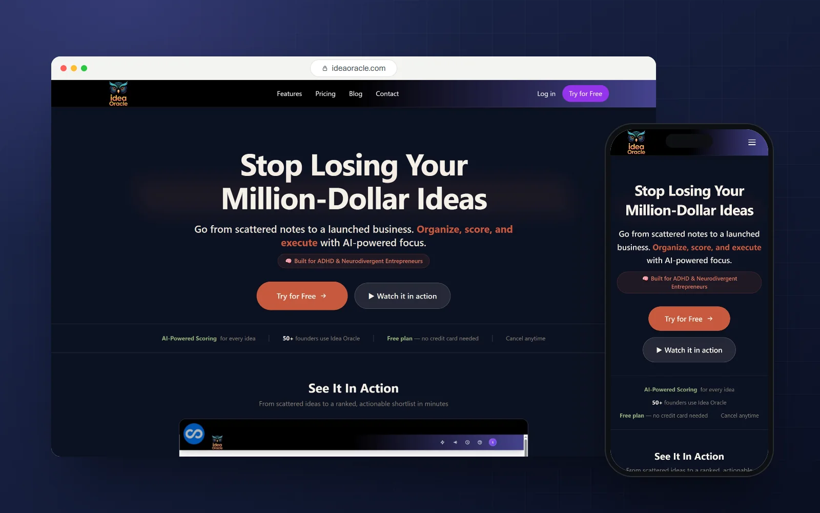 IdeaOracle, saas product by GrowAndRank