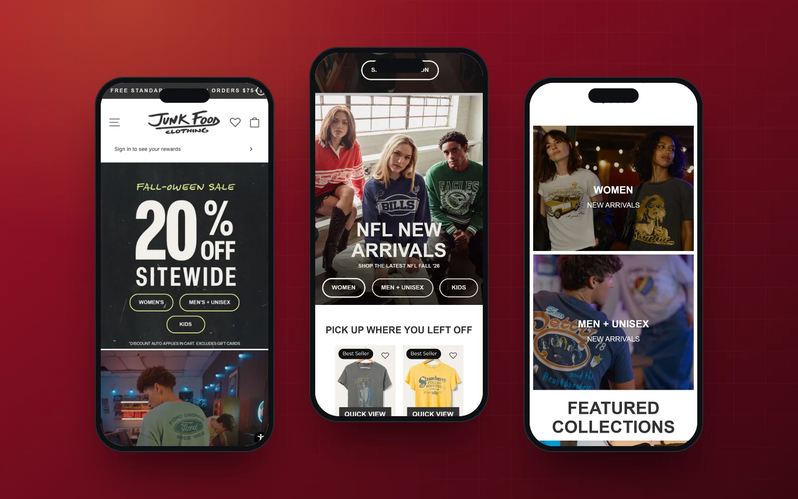 Junk Food Clothing on mobile