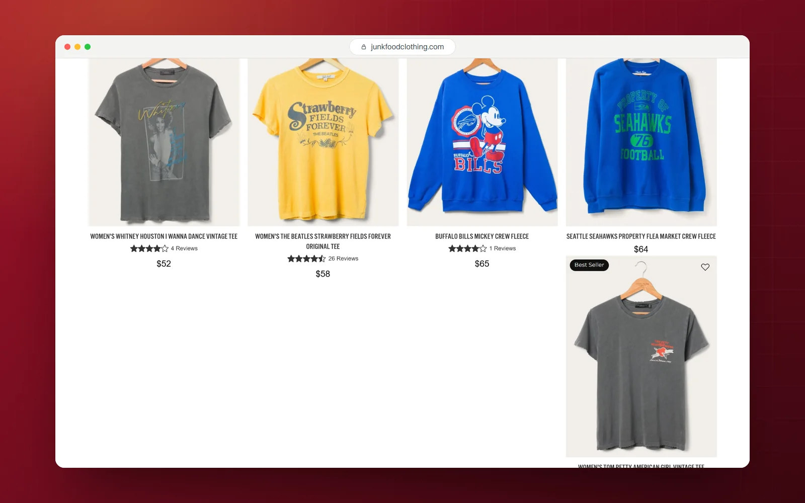Junk Food Clothing, desktop screen 2