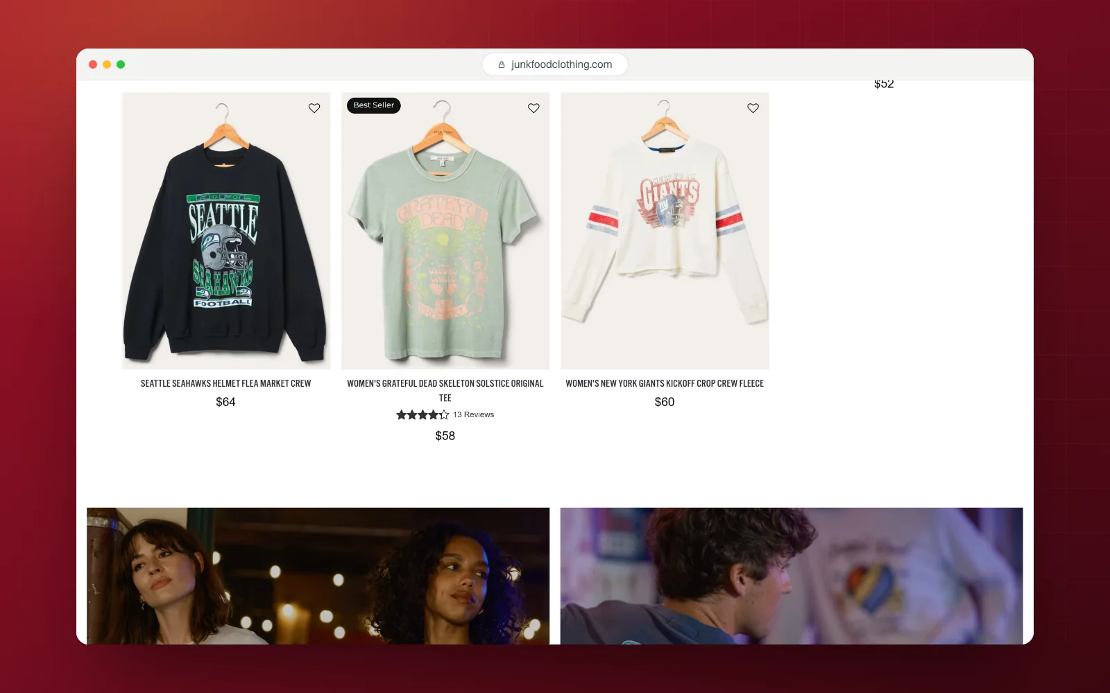Junk Food Clothing, desktop screen 3