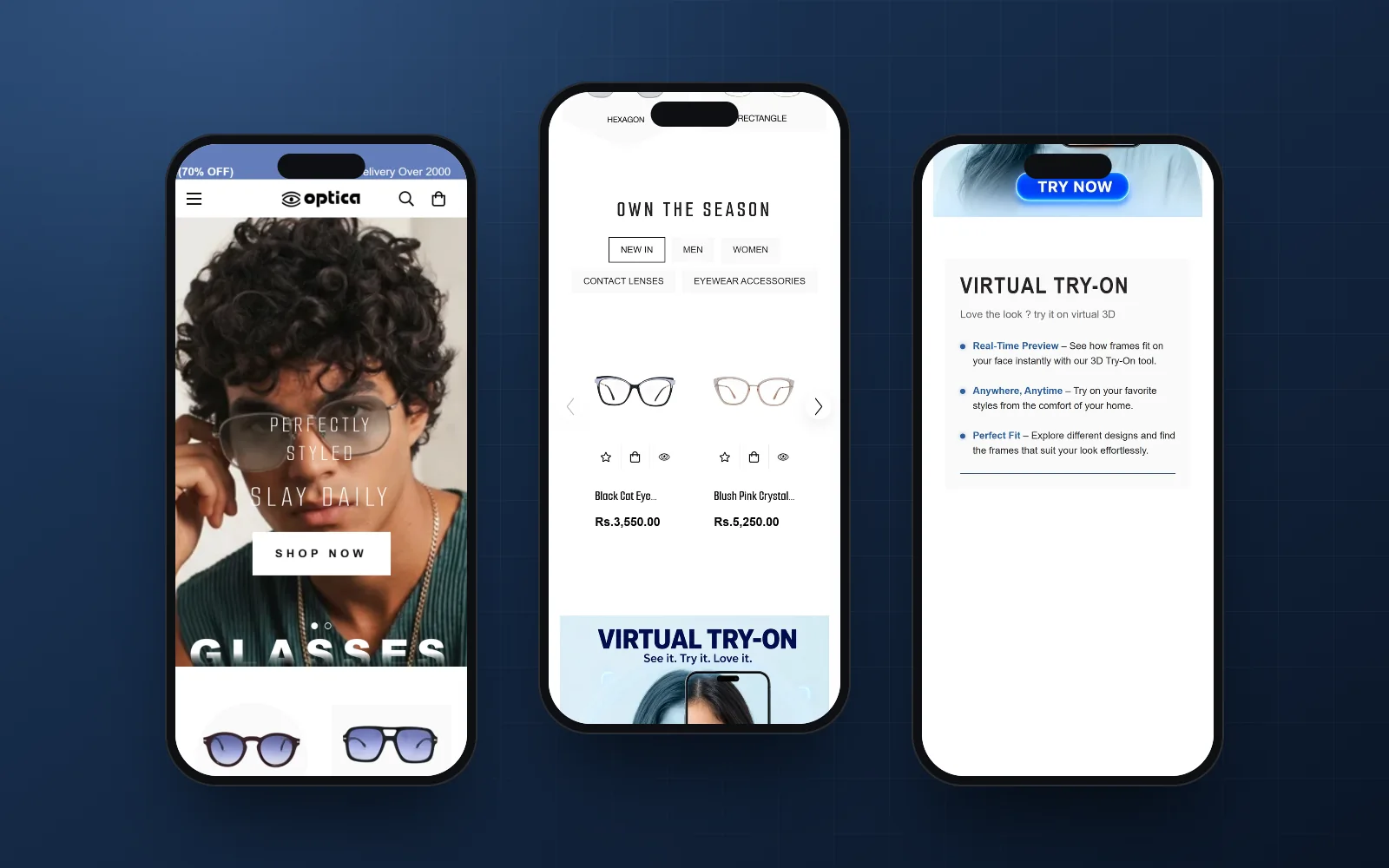 Optica on mobile