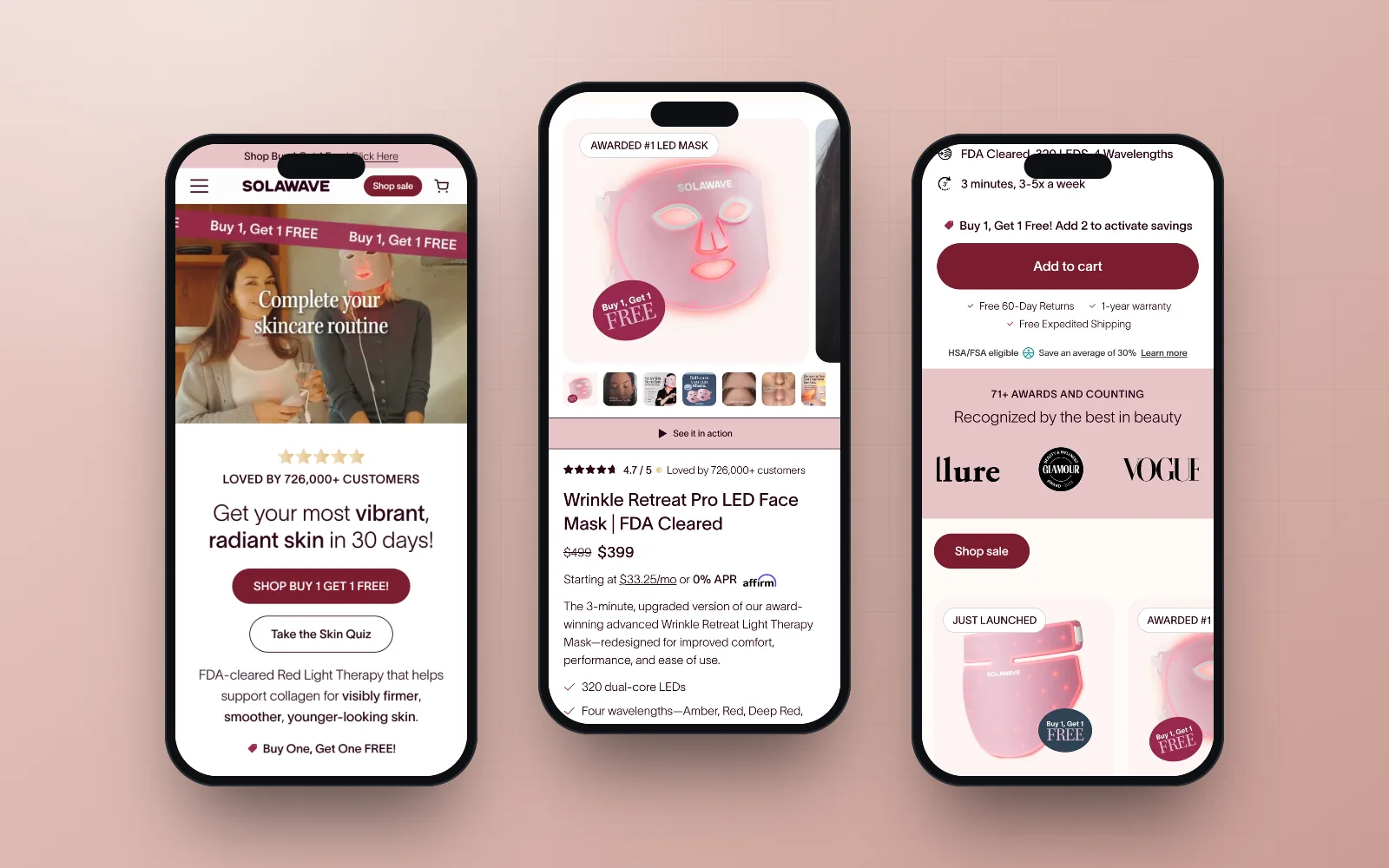 Solawave on mobile