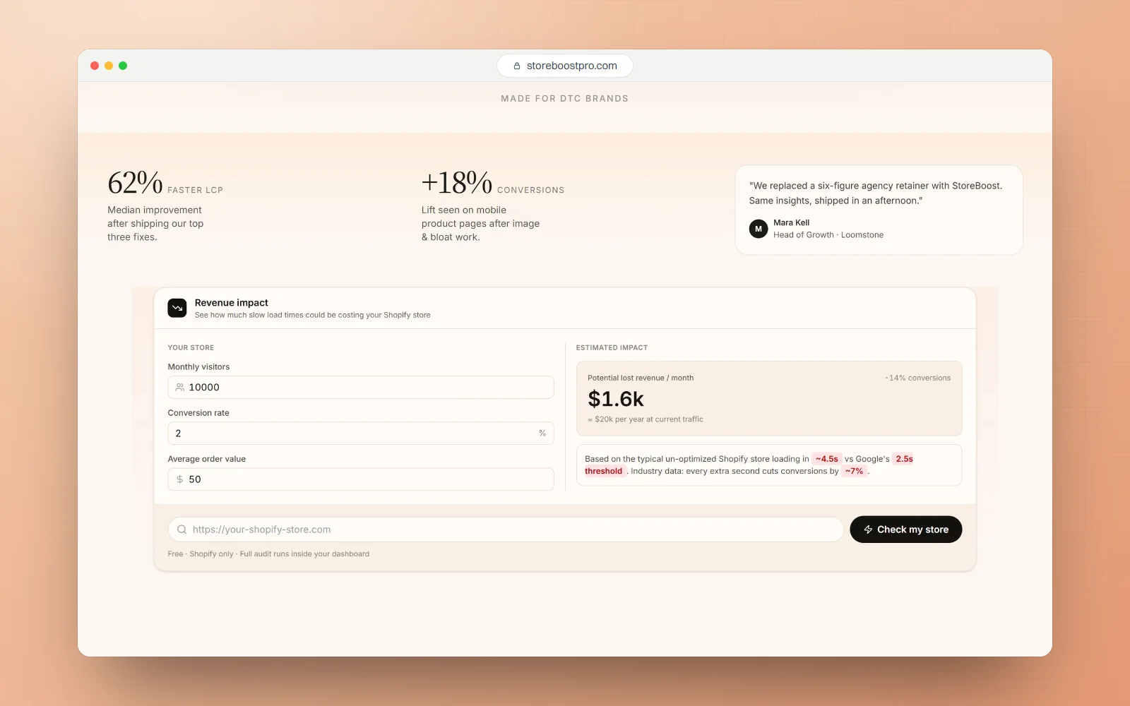 StoreBoost Pro, desktop screen 3