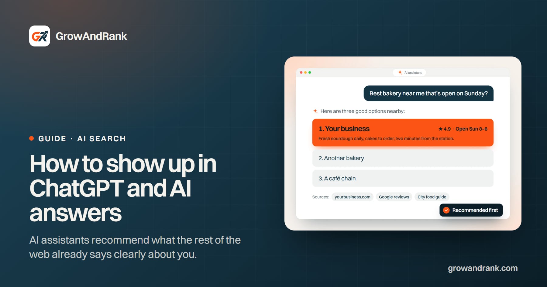 How to show up in ChatGPT, Gemini and Google’s AI answers